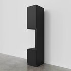 Mesa De Cabeceira Modular Direita 2 Portas 1 Gaveta Hera Cabe