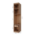Mesa De Cabeceira Modular Esquerda 2 Portas 1 Gaveta Hera Cab