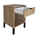 Mesa De Cabeceira Morgan 1 Gaveta Amadeirado - Falkk