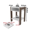 Mesa De Cabeceira Multimóveis Vcr35003