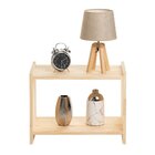 Mesa De Cabeceira Multiuso Natural & Colors 2 Prateleiras Úni