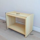 Mesa De Cabeceira Multiuso Natural & Colors 2 Prateleiras Úni