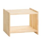 Mesa De Cabeceira Multiuso Natural & Colors 2 Prateleiras Úni