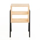 Mesa De Cabeceira Natural & Colors 3 Prateleiras Pé Diagonal