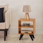 Mesa De Cabeceira Natural & Colors 3 Prateleiras Pé Mini Mel