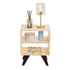 Mesa De Cabeceira Natural & Colors 3 Prateleiras Pé Mini Único