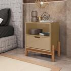 Mesa De Cabeceira Nice Champagne