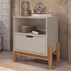 Mesa De Cabeceira Nice Off White