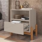 Mesa De Cabeceira Nice Off White