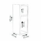 Mesa De Cabeceira Nicho Em Mdf Branco Com Rodizio