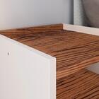 Mesa De Cabeceira Nicho Mesinha Quarto 1 Gaveta Puxador Conch