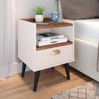 Mesa De Cabeceira Nicho Mesinha Quarto 1 Gaveta Puxador Conch