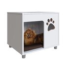 Mesa De Cabeceira Nicho Para Cachorro Com Almofada Em Corino