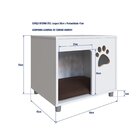 Mesa De Cabeceira Nicho Para Cachorro Com Almofada Em Corino