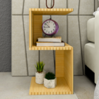 Mesa De Cabeceira Nicho Quarto Sala Escritório Bege - Brovália