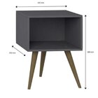 Mesa De Cabeceira Nicho Retrô  Branco