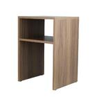 Mesa De Cabeceira Nogal Cama Solteiro Quarto Sala 35x50cm