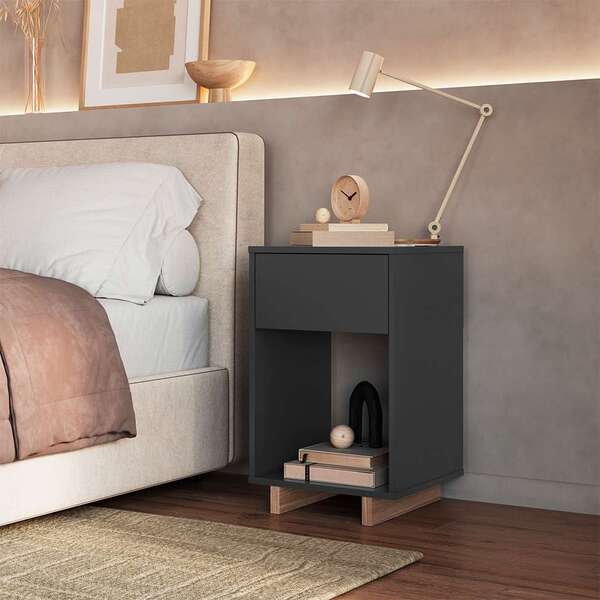 Mesa De Cabeceira Nomad 1 Gv Grafite E Montana