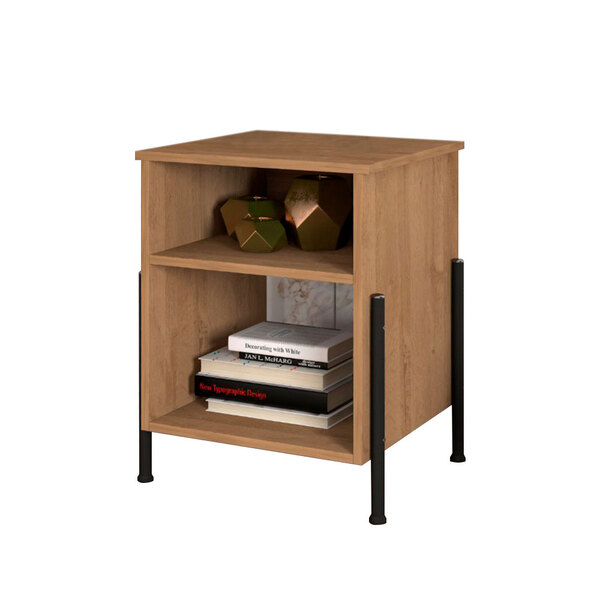 Mesa De Cabeceira Nova York Preto/demolição - Pallazio