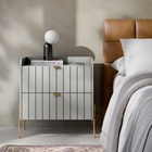 Mesa De Cabeceira Offwhite Mdf Moriah 60cm Com Gaveta E Corre