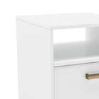 Mesa de Cabeceira Originale 2 Gavetas Branco - Belmax