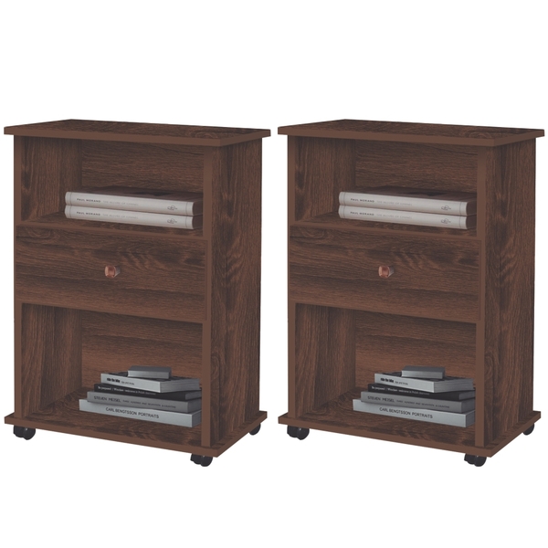 Mesa de Cabeceira Ourém Freijó Jogo De Dois