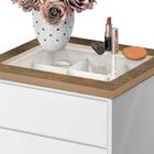 Mesa De Cabeceira Para Cama 4 Gavetas E Porta Objetos Com Vid