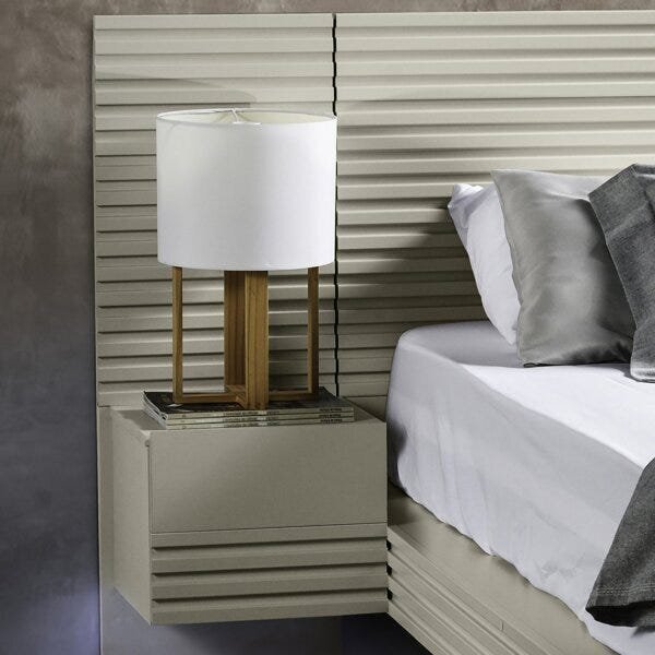 Mesa De Cabeceira Para Cama Solteiro Tarumã E Samambaia Cabec