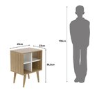 Mesa De Cabeceira Para Quarto Infantil Angel Espresso Móveis