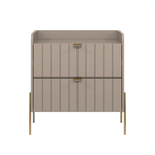 Mesa De Cabeceira Para Quarto Moriah 60cm Mdf Conect Com Dour
