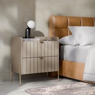Mesa De Cabeceira Para Quarto Moriah 60cm Mdf Conect Com Dour
