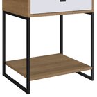 Mesa De Cabeceira Paricel 1 Gv Mel E Branca