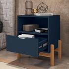 Mesa De Cabeceira Paris Azul Cobalto
