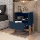 Mesa De Cabeceira Paris Azul Cobalto