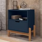 Mesa De Cabeceira Paris Azul Cobalto