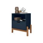 Mesa De Cabeceira Paris Azul Cobalto