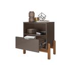 Mesa De Cabeceira Paris Cinza Perola