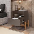 Mesa De Cabeceira Paris Cinza Perola