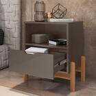 Mesa De Cabeceira Paris Cinza Perola