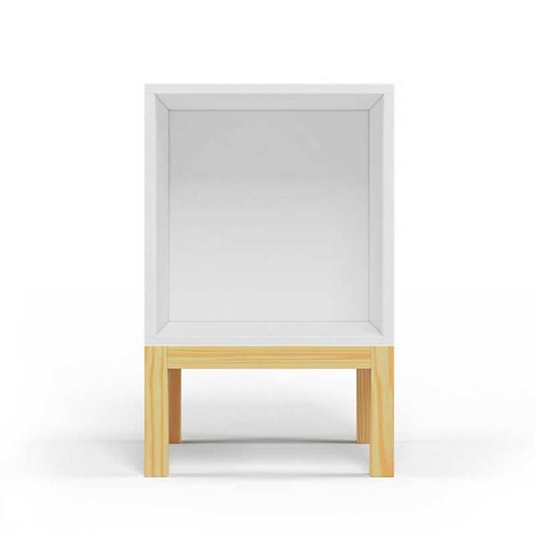 Mesa de Cabeceira Paulista Nicho Branco - Veromobili