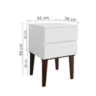 Mesa de Cabeceira Penteadeira Mesa Lateral De Apoio - Branco