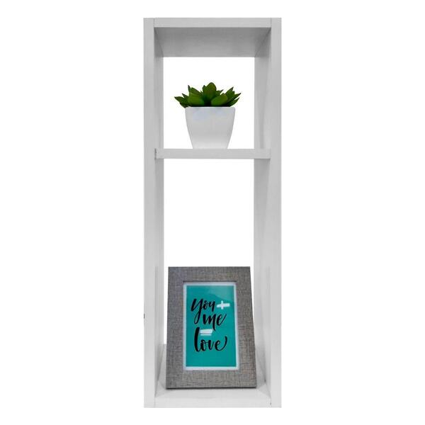 Mesa De Cabeceira Pequena 20x20x60cm Branco Quarto Sala