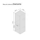 Mesa De Cabeceira Pequena 20x20x60cm Diamante Branco Quarto S