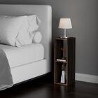 Mesa De Cabeceira Pequena 20x20x60cm Diamante Nogal (madeira