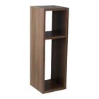 Mesa De Cabeceira Pequena 20x20x60cm Nogal Quarto Sala