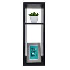 Mesa De Cabeceira Pequena 20x20x60cm Preto Quarto Sala