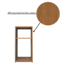 Mesa De Cabeceira Pequena 2 Nichos Em Mdf Plancasa Louro Frei