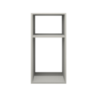 Mesa De Cabeceira Pequena 2 Nichos Em Mdf Plancasa Off White