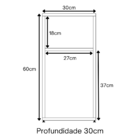 Mesa De Cabeceira Pequena 2 Nichos Em Mdf Plancasa Preto Tx