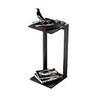 Mesa De Cabeceira Pequena 30x30x65cm Preta Quarto Sala